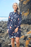 Galaxy Tunic Dress Navy cord