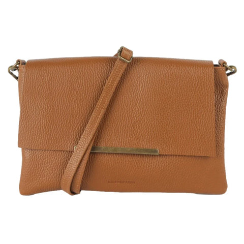 MAISON FANLI - Leather Cross Body Bag Caramel