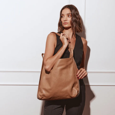 Bella Light Tan 2-in-1 Convertible Backpack Tote