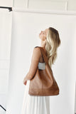 Scarlett Chestnut Leather Hobo