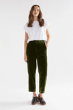 SUURI VELVET PANT MOSS GREEN