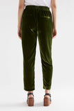 SUURI VELVET PANT MOSS GREEN