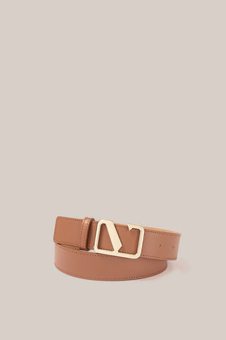 Victoria Tan Smooth Leather Belt