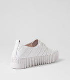 Beyza White Leather Sneakers