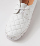 Beyza White Leather Sneakers