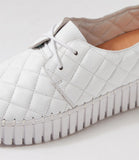 Beyza White Leather Sneakers