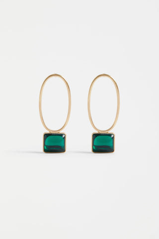 Stal Drop Earring Emerald