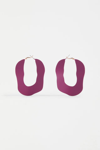 Yara Hoop Earring Mulberry