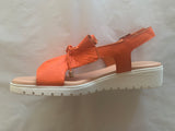 Malika Orange Leather sandals