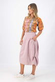 Milwalkee Del Arte Skirt Baby Pink In Demarsk Linen