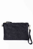 MAISON FANLI - Metallic Leather Crossbody/Clutch Bag Midnight