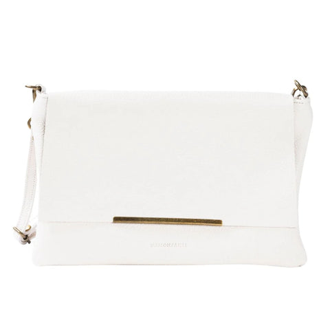 MAISON FANLI - Leather Cross Body Bag Cream