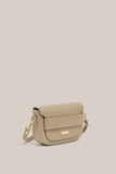 Zoe Beige Crossbody Saddle Bag