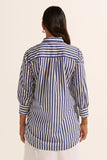 agile top - navy stripe