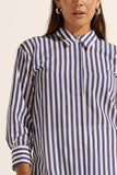 agile top - navy stripe