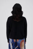 Portland Sweater Black in Angora