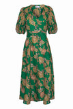 ebb dress - k'gari palm green