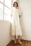 helm dress - cream broderie