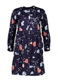 Galaxy Tunic Dress Navy cord