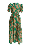 opus dress - k'gari palm green