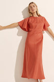 pavillion dress - nectarine