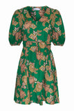 quota dress - k'gari palm green