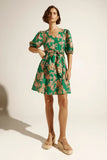 quota dress - k'gari palm green