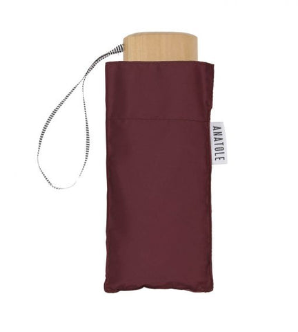 Burgundy folding micro-umbrella – GERMAIN