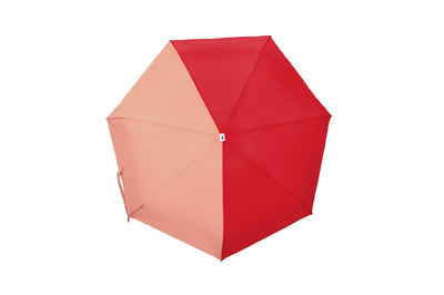 BICOLOUR MICRO-UMBRELLA – EDMOND – RED & CORAL